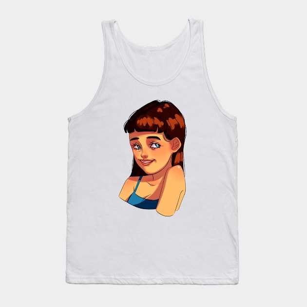 Smiling girl Tank Top by Katerine